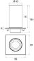 Emco Liaison glashouder m. helder kristalglas t.b.v. reling chroom - Thumbnail 2