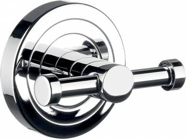 Emco Polo dubbele handdoekhaak 6 6 x 6 6 x 4 2 cm chroom