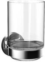 Emco Round Glashouder met glas wandmontage chroom kristal helder glas 432000100 - Foto 1