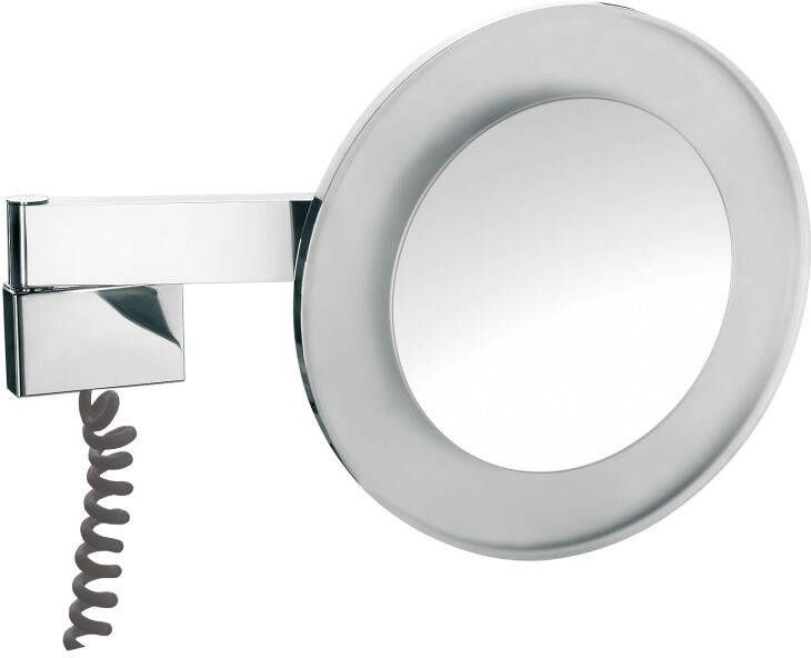 Emco Prestige LED-scheerspiegel 3x vergrotend spiraalsnoer chroom 109606029