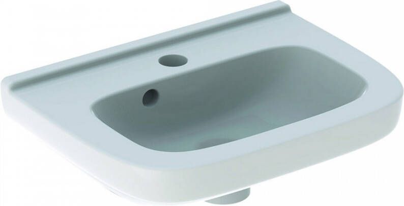 Geberit 300 basic fontein 40x25x15cm 1 kraangat met overloop Keratect wit s8400200001g