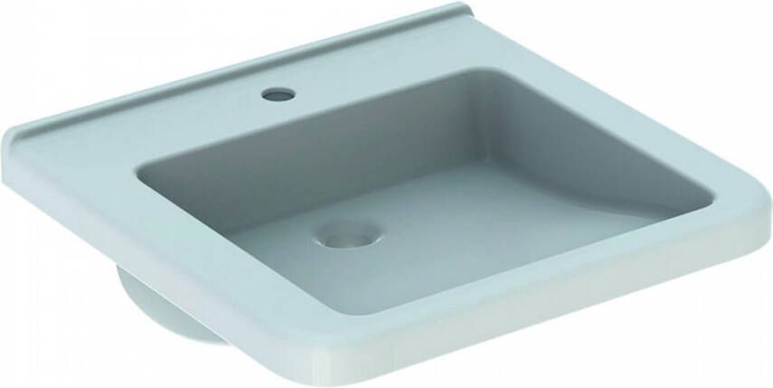 Geberit 300 Comfort Square rolstoelwastafel met kraangat zonder overloop 55x52.5x15.5cm wit s8309705000g - Foto 1