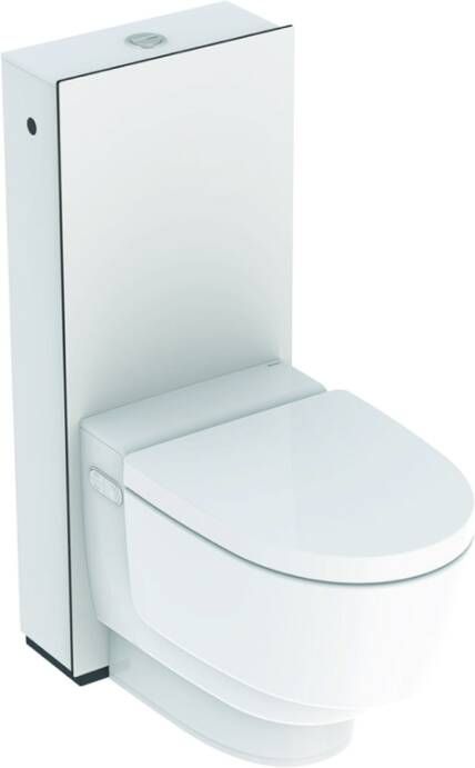 Geberit Aquaclean Mera Classic Douchewc Spoelrandloos Staand Met geïntegreerd opbouwreservoir Glans Wit 146.240.11.1 - Foto 1