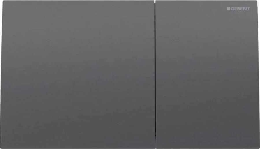 Geberit Sigma70 bedieningsplaat 2 toets zwart chroom geborsteld 115.622.qd.1