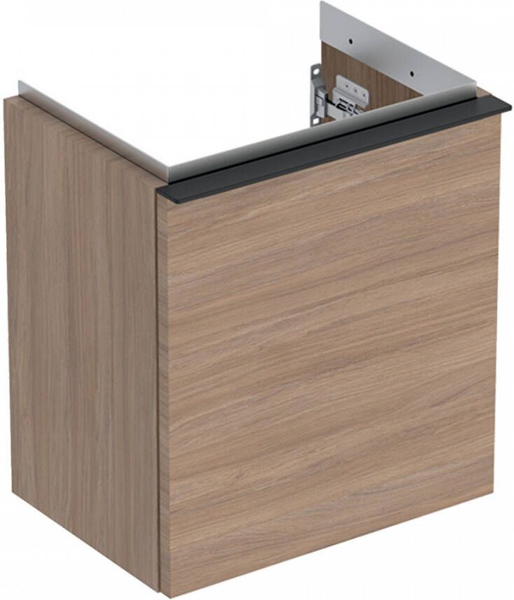 Geberit iCon fonteinonderkast 37x41.5x27.9cm 1 deur rechtsdraaiend met softclose Spaanplaat Eiken 502.300.jh.1