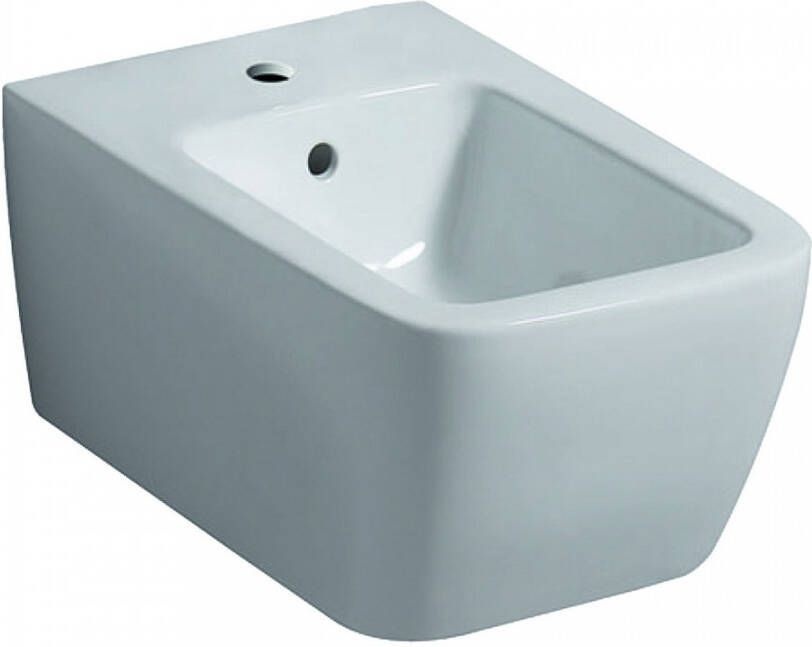 Geberit iCon Square wandbidet 35x54x26cm gesloten vorm met overloop wit 231910000