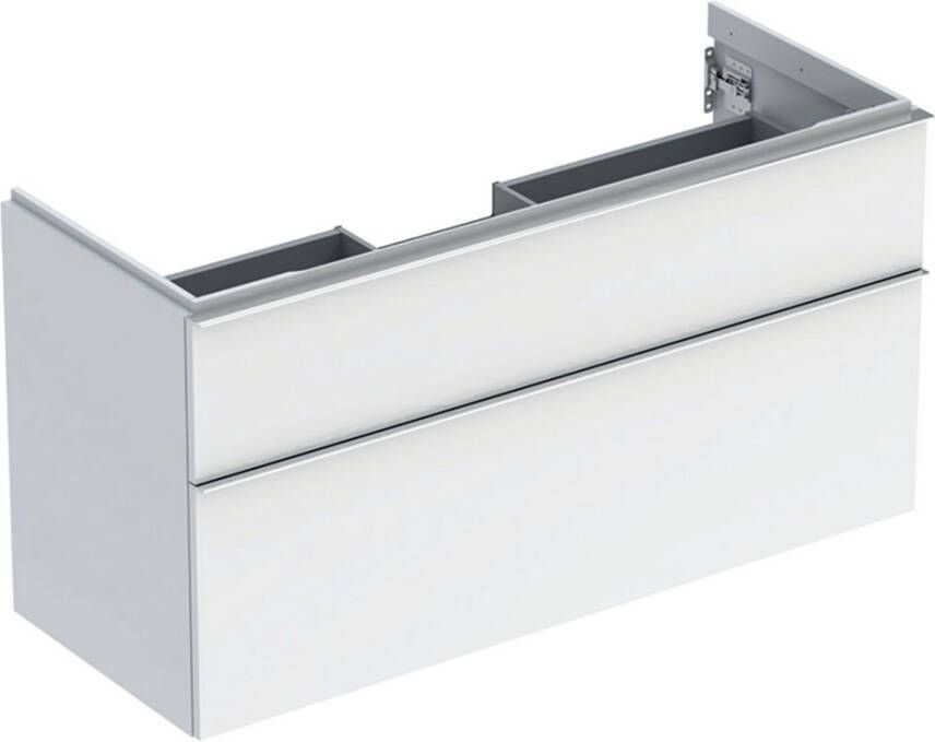 Geberit iCon wastafelonderkast 118.4x61.5x47.6cm 2 lades met softclose Spaanplaat Wit 502.306.01.2