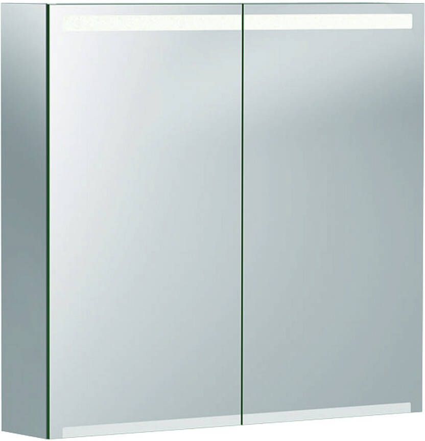 Geberit Option spiegelkast met verlichting 2 deuren 75x70x15cm 500.205.00.1 - Foto 2