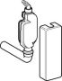 Geberit opbouwbuisreukafsluiter voor vaat of wasmachines PP met bevestigingsmateriaal voor montage tegen de muur en witte afdekplaatjes 152.768.11.1 - Thumbnail 2