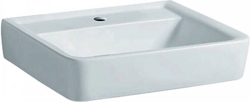 Geberit Renova Compact fontein 40 cm kraangat rechts met overloop KeraTect wit