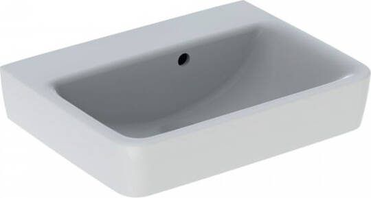 Geberit Renova Plan fontein zonder kraangat met overloop 50 x 38 cm wit