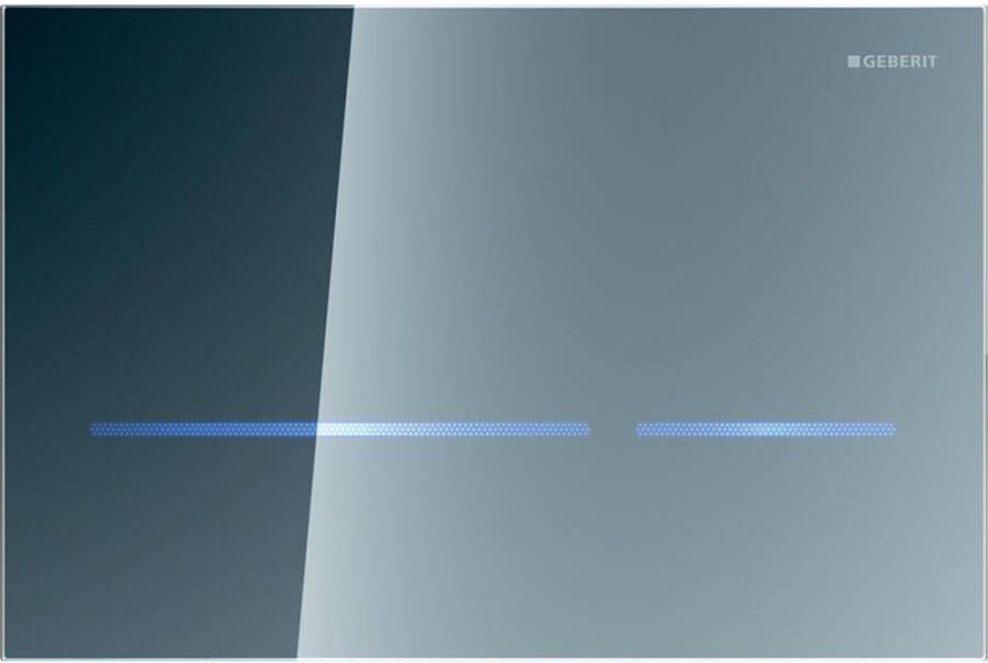 Geberit Sigma80 touch-free bedieningspaneel met elektronische spoelactivering voor 8 cm Sigma inbouwreservoirs 24 7 x 16 4 cm spiegelglas