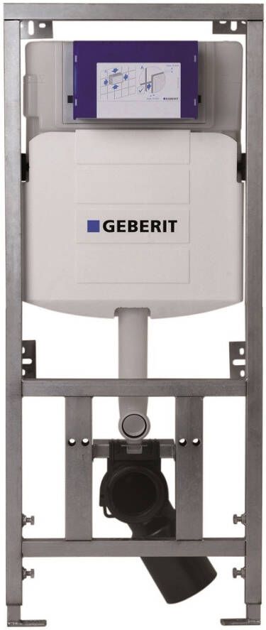 Plieger Geberit UP320 inbouwreservoir met Burda WC-element geschikt voor frontbediening zelfdragend draagvermogen 400 kg inclusief DualFlush en isolatiemat