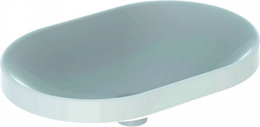 Geberit VariForm opbouwwastafel ellipsvormig zonder kraangat zonder overloop 60x40x17.8cm wit 500730012 500.730.01.2 - Foto 1