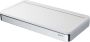 GEESA Frame planchet met witte inzet plat staf verchroomd messing 210 x 25 x 108mm (LxHxD) 91880402 - Thumbnail 3