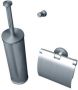 Geesa Nemox Toiletaccessoireset Toiletborstel met houder Toiletrolhouder met klep Handdoekhaak RVS geborsteld 91650005115 - Thumbnail 2