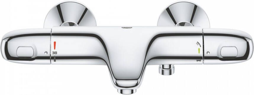 GROHE Grohtherm 1000 CoolTouch douchethermostaat met koppelingen HOH= 15 cm chroom
