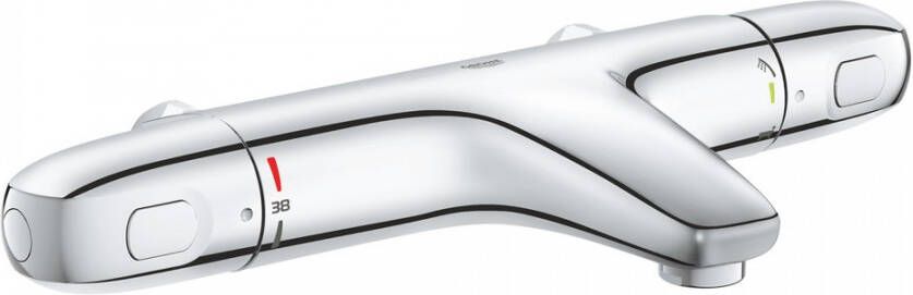 GROHE PROFESSIONAL Grohe Grohtherm 1000 badthermostaat met omstel zonder S-koppelingen CoolTouch chroom 34823003