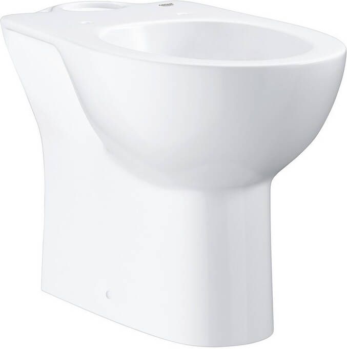 GROHE Bau Ceramic staande wc zonder spoelrand glanzend keramiek Alpine Wit horizontale afvoer