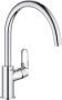 GROHE BauFlow Keukenmengkraan eengreeps 332mm hoogte 207mm hoogte kraanmond 223mm voorsprong uitloop hoog draaibaar chroom - Thumbnail 2