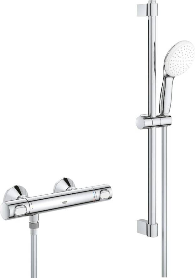 GROHE comfortset glijstangset 60cm chroom