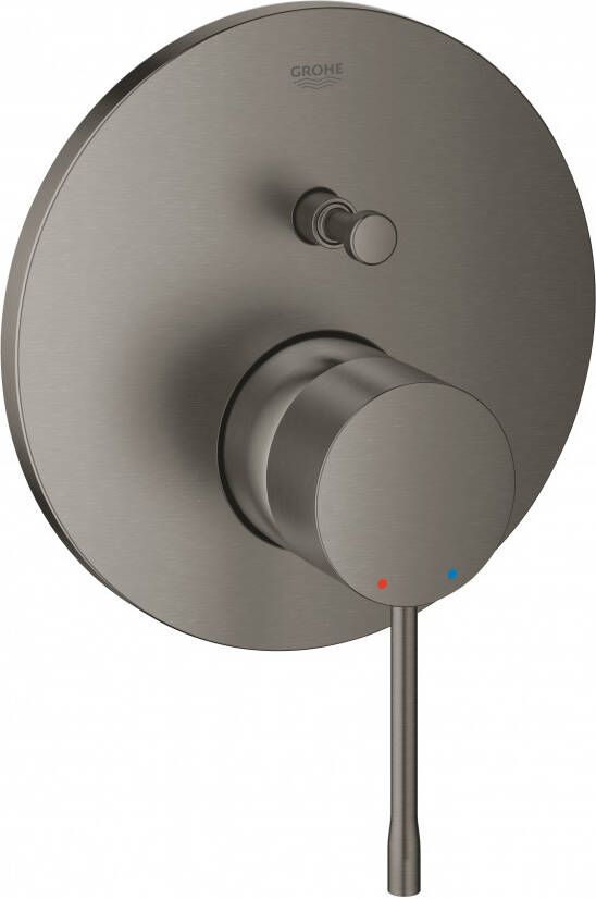 Grohe Essence New afbouwdeel voor inbouw badkraan met omstel brushed hard graphite 24058AL1 - Foto 2