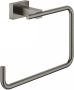 Grohe Tweedekans Essentials Cube Handdoekhouder 18 6x5 9x12 3 cm Hard Graphite Geborsteld 03274 - Thumbnail 2