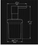 Grohe Essentials zeepdispenser glas zonder houder supersteel 40394DC1 - Thumbnail 2