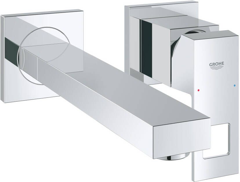 Grohe Eurocube afbouwdeel voor inbouw wandkraan M size met uitloop 23cm chroom 23447000