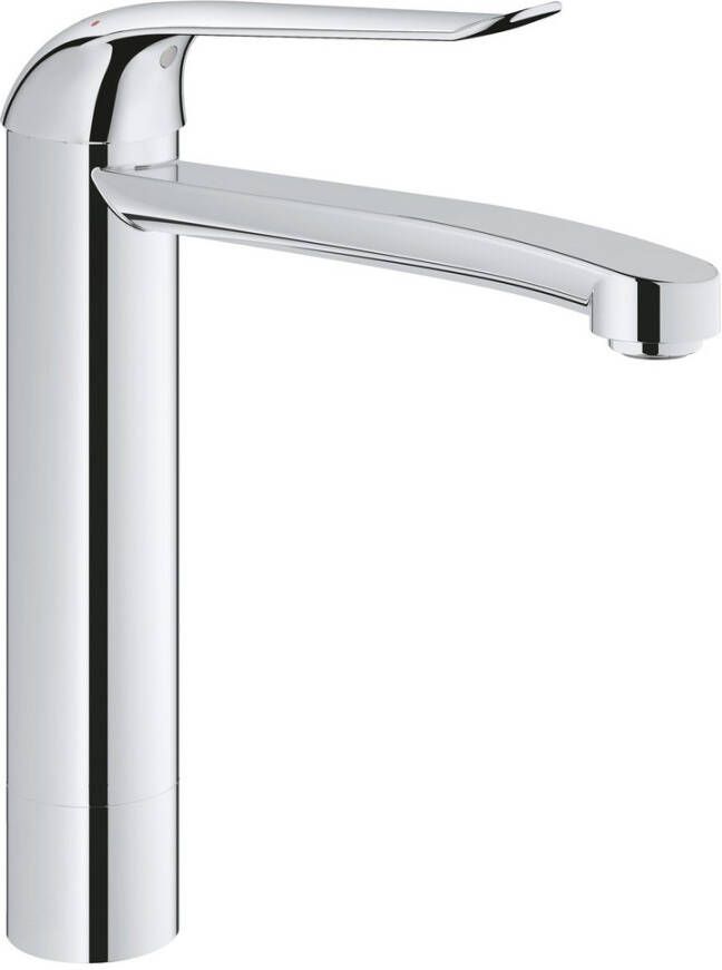 Grohe Euroeco Special waterbesparendes wastafelkraan verhoogd 4cm met medium uitloop chroom 30208000
