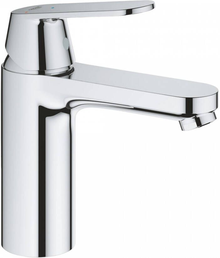 GROHE Eurosmart Cosmopolitan Wastafelmengkraan M-size ES PO waste eengreeps 1-gats 168mm hoogte 122mm uitloop vast chroom