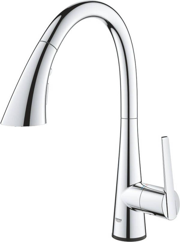 Grohe Zedra keukenkraan electronisch uittrekbaar chroom 30219002