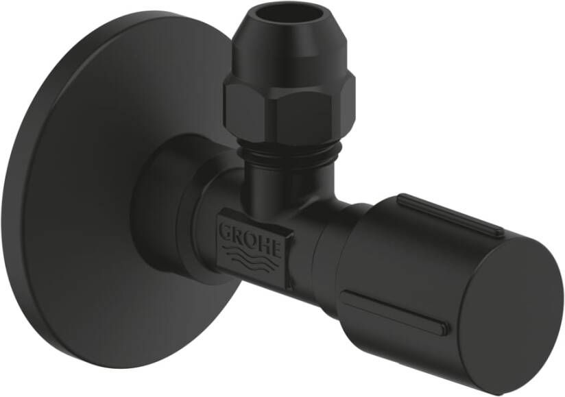 Grohe hoekstopkraan 1 2&apos;&apos;x3 8&apos;&apos; phantom black 22074KF0