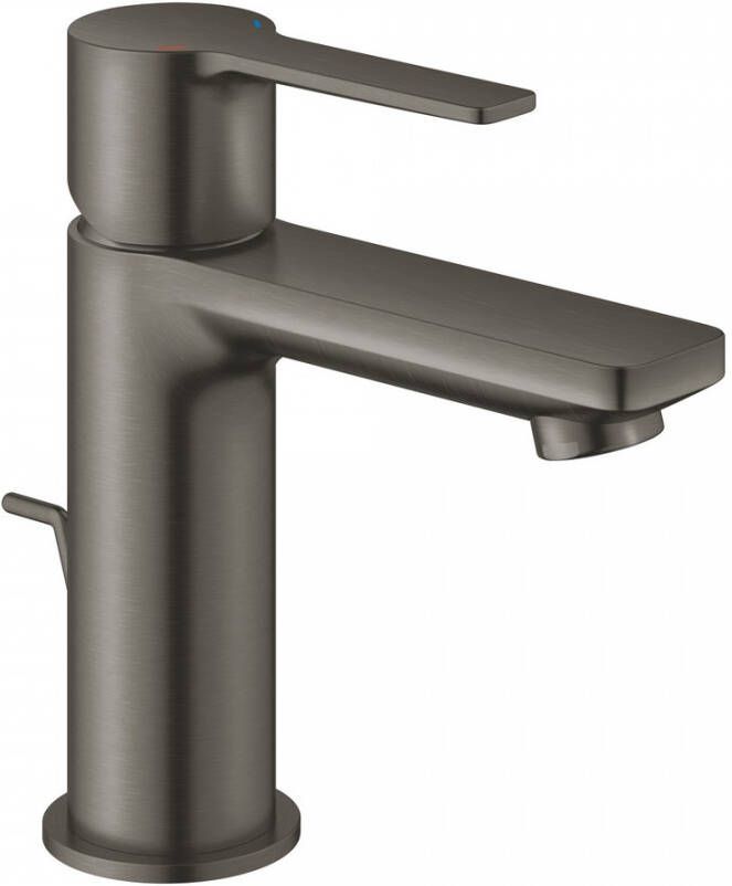Grohe Lineare waterbesparende wastafelkraan xs-size met waste brushed hard graphite 32109AL1