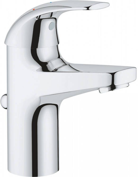 Grohe Start Curve waterbesparende wastafelkraan S-size met afvoerplug m. 28mm ES cartouche chroom 23765000