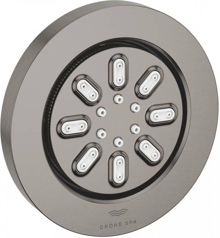 Grohe Rainshower Zijdouche 2 straalsoorten 8.9x8.9cm rond brushed hard graphite 26801AL0