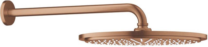GROHE Rainshower Cosmopolitan 310 hoofddouche met douchearm (380 mm). Geborsteld Warm Sunset gemaakt in Duitsland.