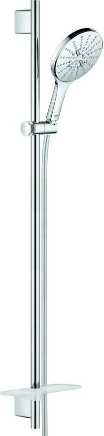 Grohe Rainshower Smartactive 150 Glijstangset 60cm ronde handdouche 3 straalsoorten gladde doucheslang met zeepschaal chroom 26592000 - Foto 2