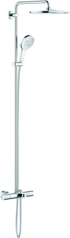 GROHE Rainshower systeem Douchesysteem Mono bad thermostaat tweegreeps 310mm hoofddouche met koppelingen met uitloop chroom - Foto 2