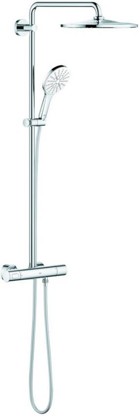 Grohe Rainshower SmartActive Regendoucheset Opbouw hoofddouche 31cm handdouche rond moon white 26648LS0