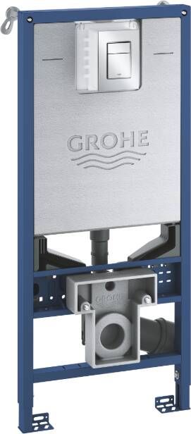 GROHE Rapid SLX 3-in-1 inbouwreservoir voor douche wc 113 x 50 cm met frame wandbevestiging en bedieningspaneel Skate Cosmopolitan S chroom