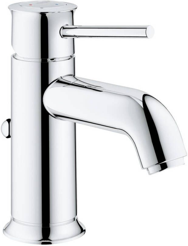 GROHE Start Classic Wastafelmengkraan S size ES trekwaste eengreeps 1 gats 187mm hoogte 107mm uitloop vast chroom