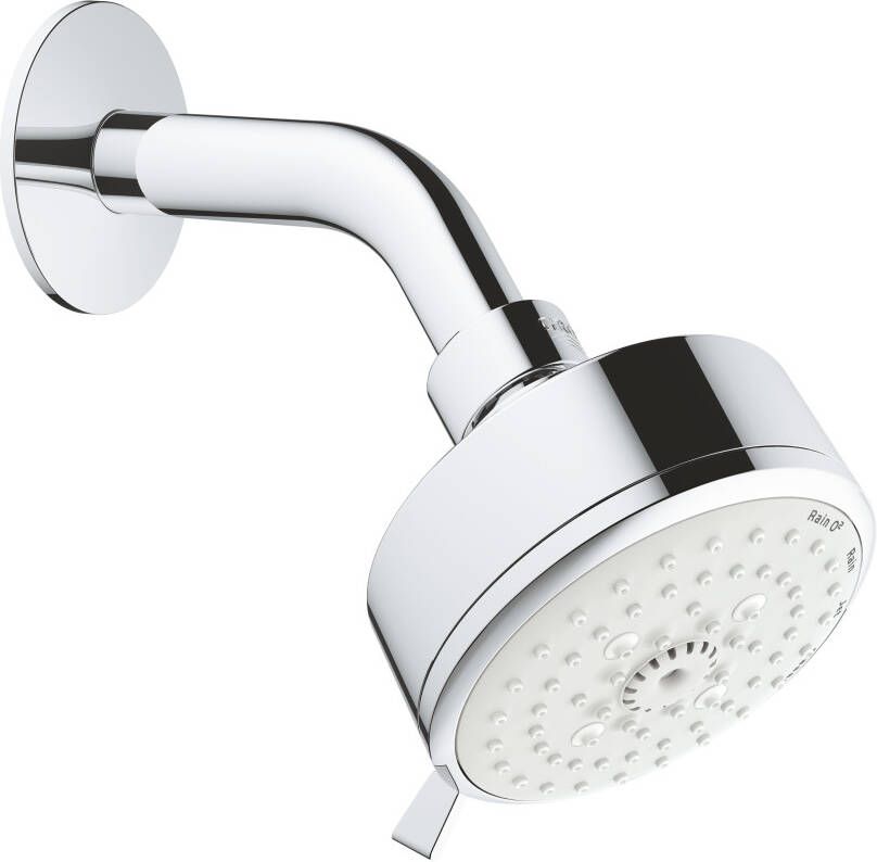 Grohe Tempesta Cosmopolitan 100 Hoofddouche 10cm 4 straalsoorten wandmontage chroom wit 27869001