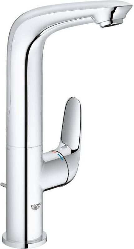 GROHE QUICKFIX Grohe Wave New Wastafelmengkraan L-size trekwaste eengreeps 1-gats 270mm hoogte 127mm uitloop draaibaar chroom