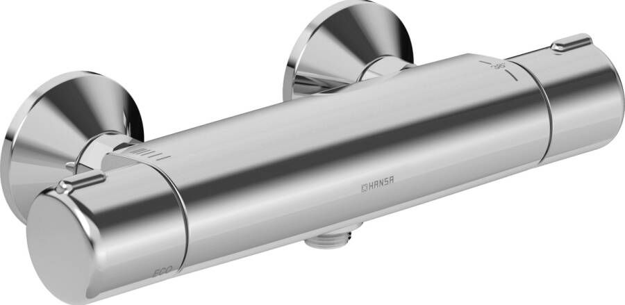 HANSA Micra thermostaat-mengkraan voor douche DN15 (1 2") voor wandopbouw met bescherming tegen verbranden zonder voorafsluiting