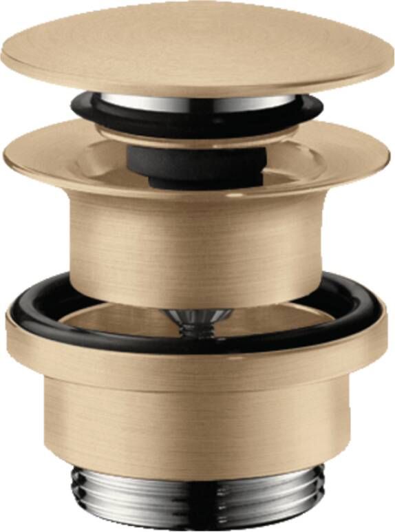 HANS GROHE Hansgrohe Afvoergarnituur waste set PO-waste G1 4" geborsteld brons (voor wastafels met overloop)