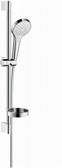 Hansgrohe Croma Select S doucheset Vario met Unica'Croma glijstang 65 cm en zeepschaal wit chroom