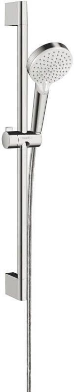 Hansgrohe Crometta doucheset Vario EcoSmart 9 l min met Unica'Croma glijstang 65 cm wit chroom - Foto 2