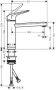 Hansgrohe M42 M423-H120 1-gats keukenkraan v. plaatsing v. het raam m. 360° draaibare uitloop omklapbaar chroom 71807000 - Thumbnail 2