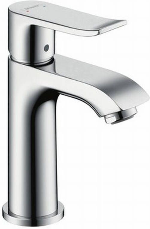 Hansgrohe Metris 100 ééngreeps fonteinmengkraan met wastegarnituur chroom